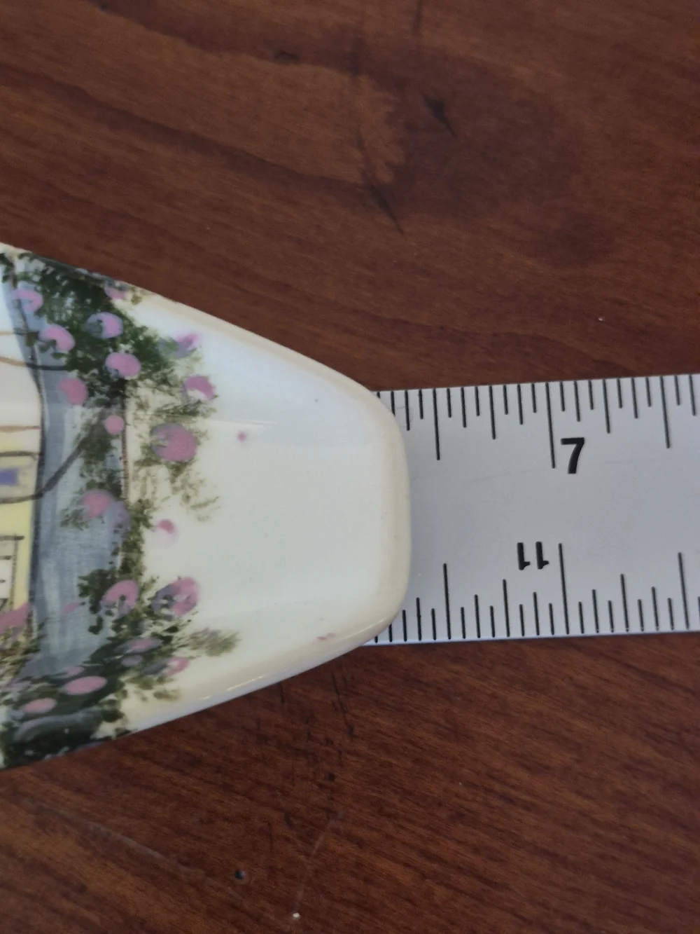 Rainbow Row Yellow Floral Ice Or Sugar Spoon  Designed By Marie Gleaton 11/92